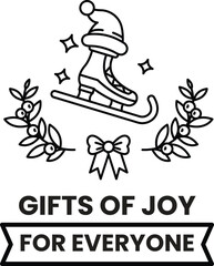 A white and black image of a skater with a hat and skates