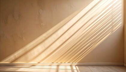 Light Streaming Through Sheer Curtains in a Room with Beige Walls