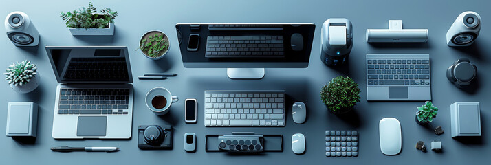 Isometric icons of computers and liaisons. Great for digital solutions.