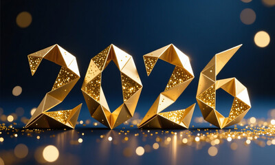 2026 year numbers, new year creative design.