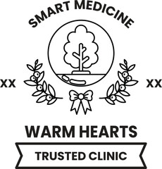 A logo for a trusted clinic called Warm Hearts