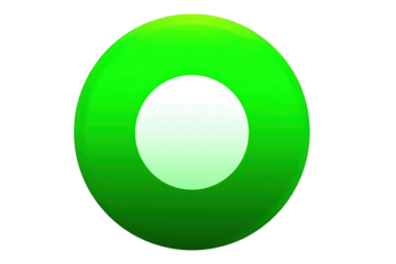 Bright Green Circle With White Center