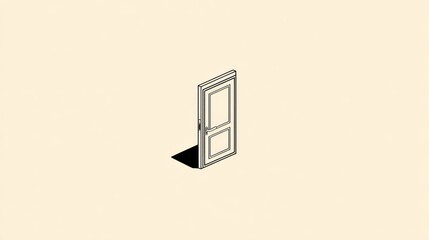 Isometric door graphic