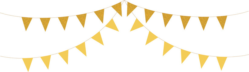 Gold Glitter Triangle Decoration © Arasigner