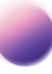 Abstract grainy, noisy, blurred violet purple circle, gradient background