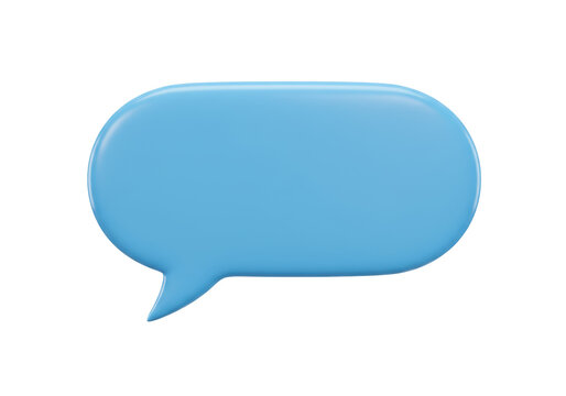 Isolated Blue Chat Bubble Clipart Vector Graphics Communication Symbol Graphic Resource Design
