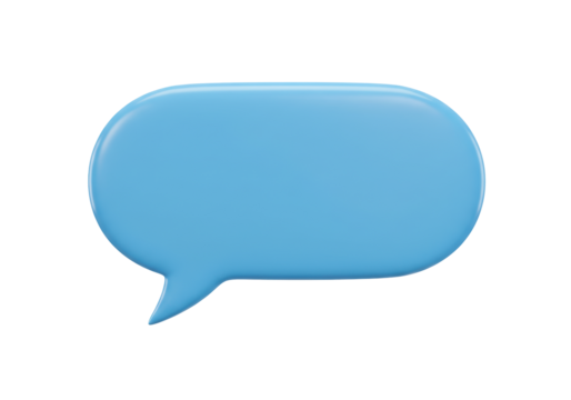 Isolated Blue Chat Bubble Clipart Vector Graphics Communication Symbol Graphic Resource Design