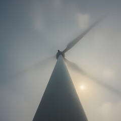 Wind Turbines at Sunset – Renewable Energy and Sustainable Future 