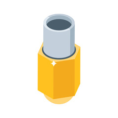 Ready to use 3d style icon of wire nut connector