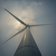 Wind Turbines at Sunset – Renewable Energy and Sustainable Future 