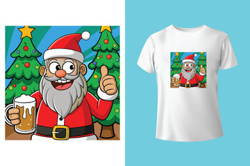 Merry Christmas Design - Christmas T Shirt
