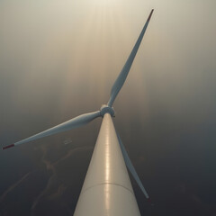 Wind Turbines at Sunset – Renewable Energy and Sustainable Future 