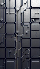 Abstract technology background. . Oil paint illustration.