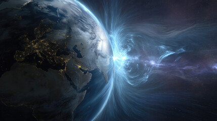 Dramatic Plasma Storm and Magnetic Field Waves Around Planet Earth