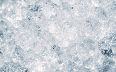 Winter ice crystal texture with geometric designs. This transparent, sparkling pattern adds a magical touch