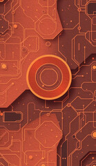 Abstract technology background. . Oil paint illustration.