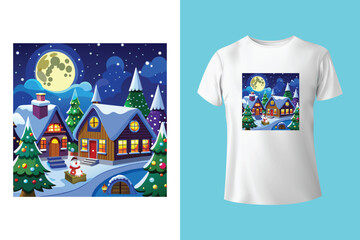merry christmas t shirt design