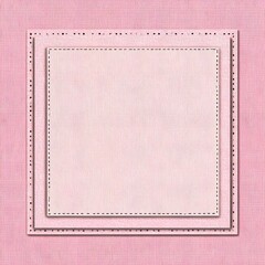 minimal pastel pink background with centered dashed border quote frame