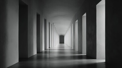 Empty corridor perspective