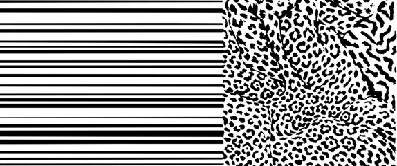 Abstract leopard stripe modern marble pattern. geometric striped waves art design. for scarf, marble, fabric, dress, card, banner, template, cover, rug, textile. fashion home design. zebra skin style.