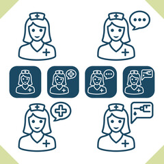 Medical Staff Icons