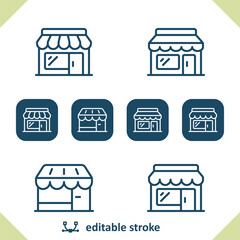 Store Icons. Shop, Retail Store, Building Icon