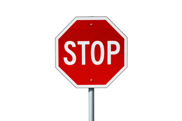 Compelling stop sign indicates safety measures and regulations