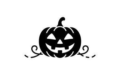 halloween pumpkin on black background