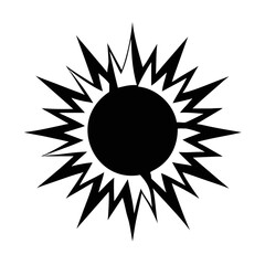 sun icon vector illustration