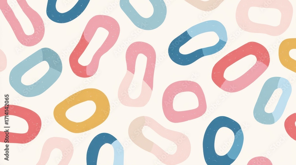 Poster abstract organic shapes pattern creating a colorful modern background with imperfect texture, offeri