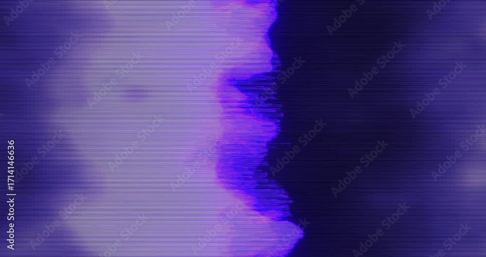 Aufkleber abstract background with glitch lines loop animated