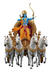 happy vijay dashmi/dussehra lord rama avatar on horse cart