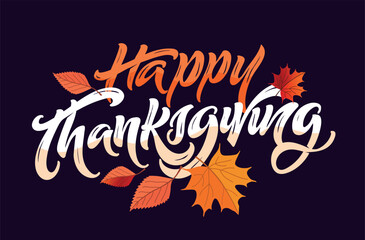 Happy ThanksGiving - Give Thanks - Be Grateful - cute hand drawn doodle lettering. For t-shirt print, mug, bag. 100% hand drawn vector