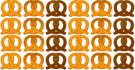 seamless background with pretzel