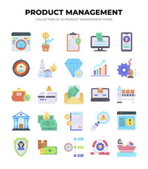 Product Management Icons. A Collection of 25 Essential Icons for Business