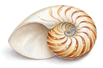 Sea shell isolated on white background