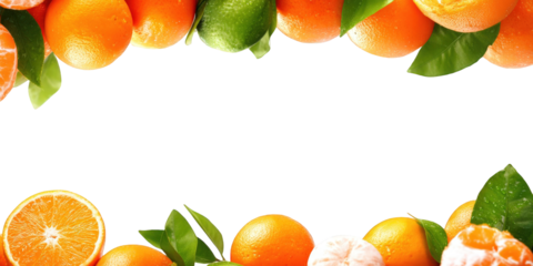 Vibrant Orange Frame on Black Background