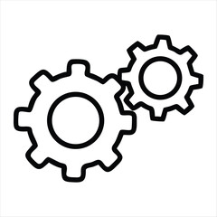 setting icon vector