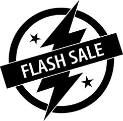 Flash Sale Icon Vector Icon Stock Illustration