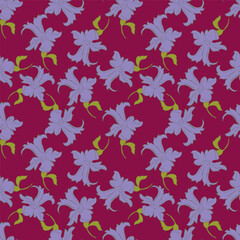 Ditsy floral seamless pattern. Small little flower pattern background. Repeat pattern. Ditsy print. Liberty style. Botanic surface design. Ditsy floral for fashion, texture, fabric, wallpaper, decor