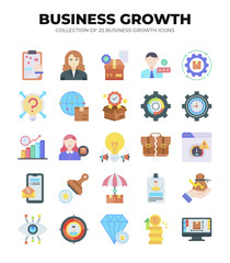Business Growth. Collection of 25 Business Growth Icons