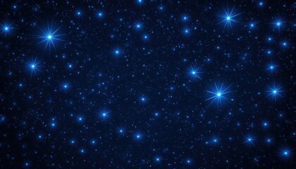 Obraz premium Vibrant Starscape A High Energy Blue Cosmos