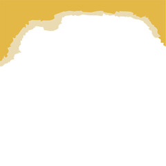 Naklejka premium Gold Torn Paper Edge Graphic Element