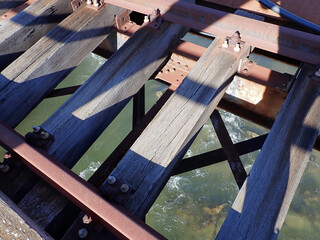 Old train bridge in North Greece