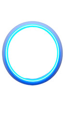 Bright blue glowing circular frame (1)