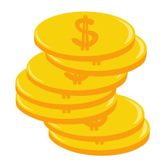 Dollar Coin Illustration