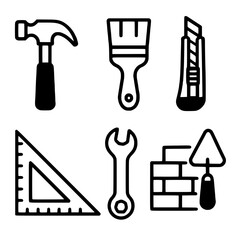 tools icon set