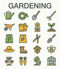 Gardening and Agriculture Icons
