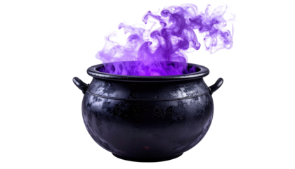 Dark cauldron with purple smoke (1)