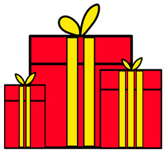 Red Gift Box Illustration